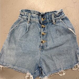 Zara Women's Blue Denim Shorts Xs